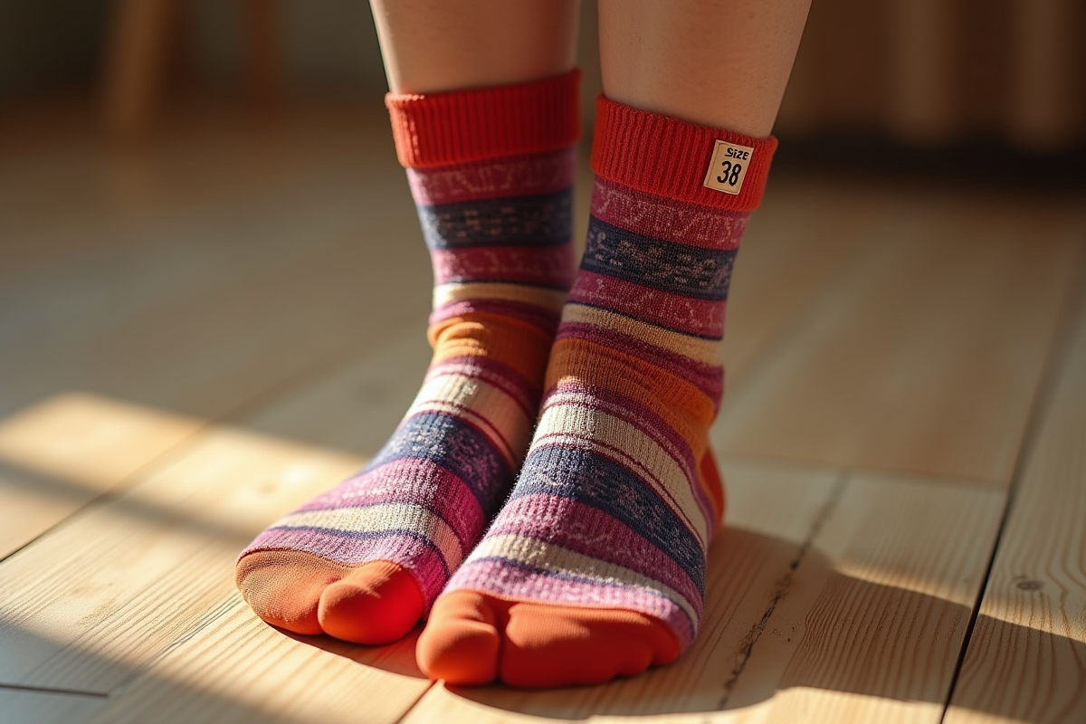 Choisir la bonne taille de chaussettes pour un pied en taille 38