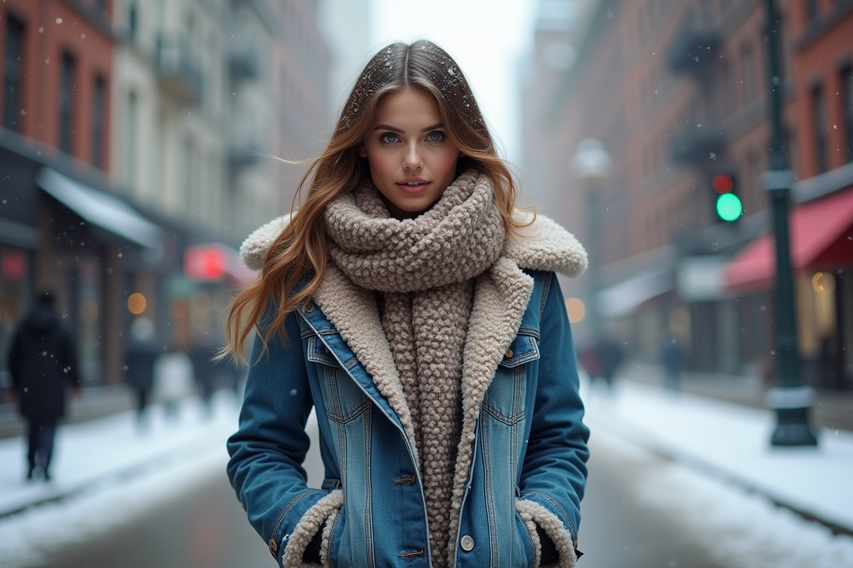 Tendances hiver 2024 : la veste en jean reste un incontournable